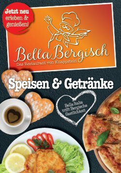 Speisekarte Bella Bergisch - Neu