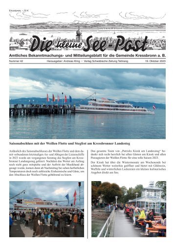 29.11.2023 Die kleine See-Post