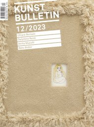 Kunstbulletin Dezember 2023