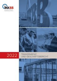 IKK BB Transparenz- und Geschäftsbericht 2022