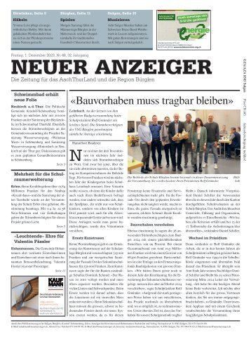 Neuer Anzeiger 1. Dezember 2023