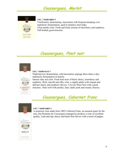 list of wines with screw cap closure - Kysela Pere et Fils, LTD