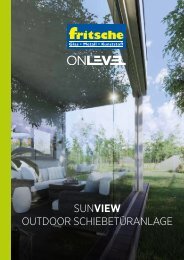 ONLEVEL SunView Terrassenschiebetüranlage