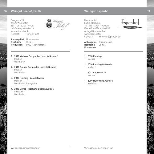 Riesling, Pinot Noir & Co. 2012 Katalog - Deutsches Weininstitut