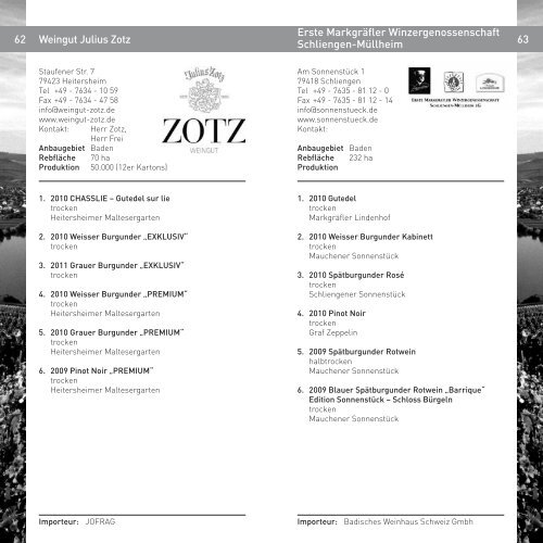 Riesling, Pinot Noir & Co. 2012 Katalog - Deutsches Weininstitut