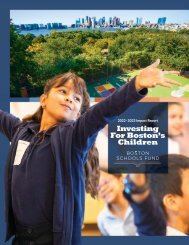 Boston Schools Fund 2023 Annual Report