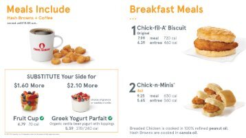 Chick-Fil-A Menu