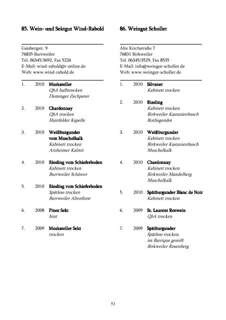 Katalog 2011 - Südliche Weinstraße