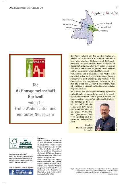 ASO! Augsburg Süd-Ost - Dezember 2023 / Januar 2024