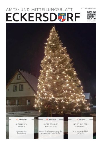 Eckersdorf Amts- und Mittelungsblatt Dezember 2023