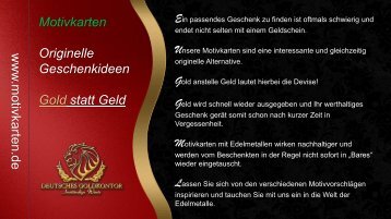 Geschenkkarten / Motivkarten