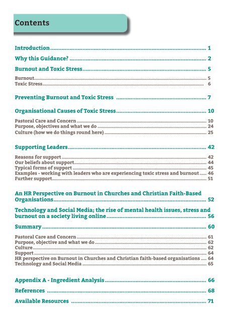 Burnout in Churches and Christian Faith-Based Organisations