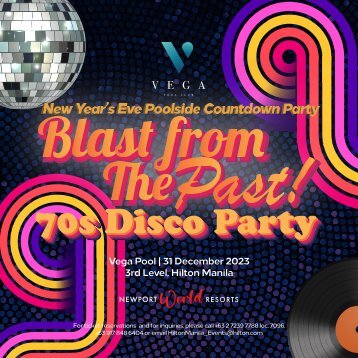 Vega Pool New Year's Eve Poolside Countdown Party - 70s Disco Party