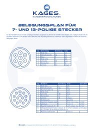 Stecker Belegungsplan - Anhänger Schuhknecht GmbH