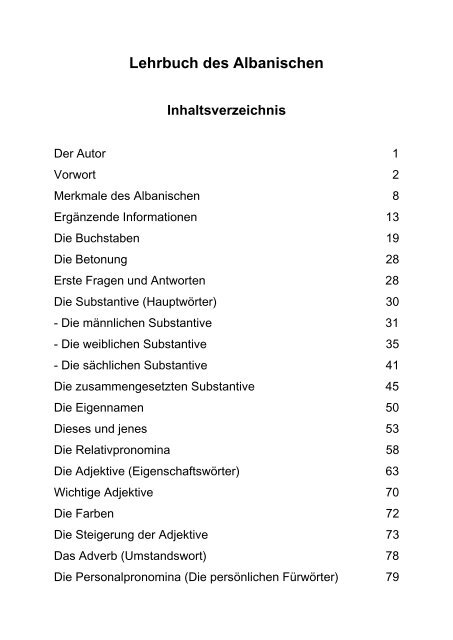 Lehrbuch des Albanischen