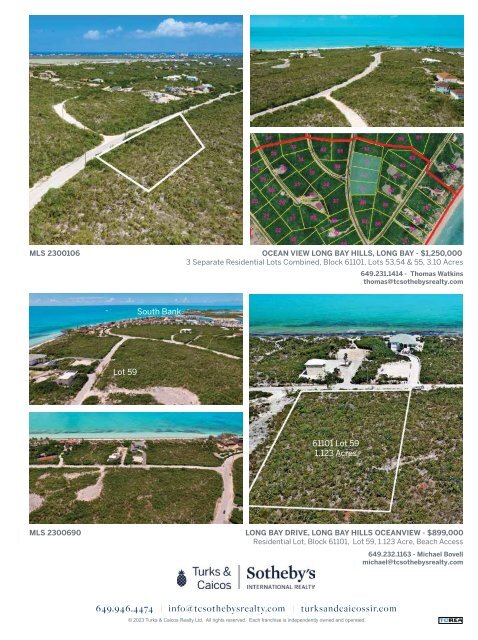 Turks & Caicos Islands Real Estate Winter/Spring 2023/24
