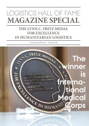 Lynn C. Fritz Medal for Excellence in Humanitarian Logistics 2023: International Medical Corps