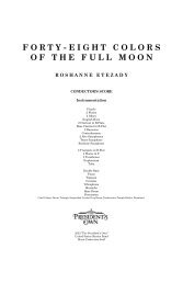 Forty-Eight Colors of the Full Moon - Full Score