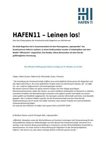 HAFEN11 – Leinen los!