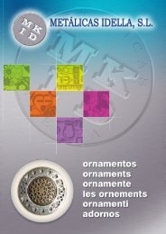 Catálogo ORNAMENTOS para marroquinería Metálicas Idella