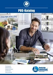 POS-Katalog deutsche zauntechnik