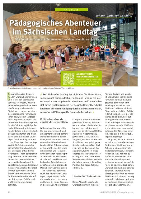 Landtagskurier, Ausgabe 7/2023