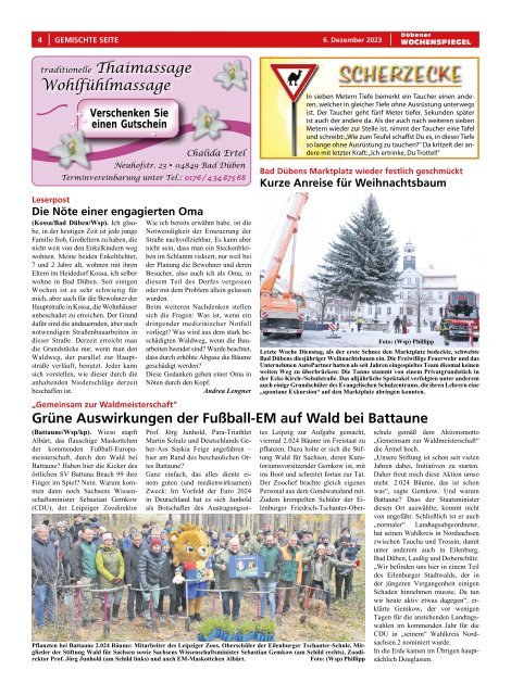 Dübener Wochenspiegel - Ausgabe 23 - Jahrgang 2023