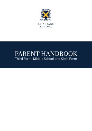 Parents Handbook Third, Middle School and Sixth Form 2023