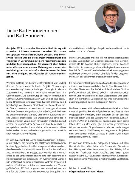 Bad Häring informiert | Ausgabe 4/2023