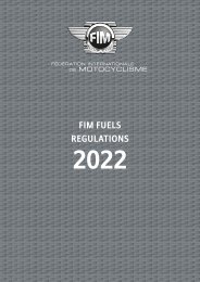 FIM Fuel Regulations