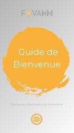 Guide de bienvenue FOVAHM 2023 