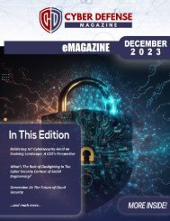 The Cyber Defense eMagazine December Edition for 2023