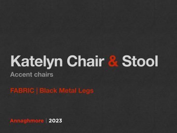 KATELYN ACCENT CHAIR AND STOOLS