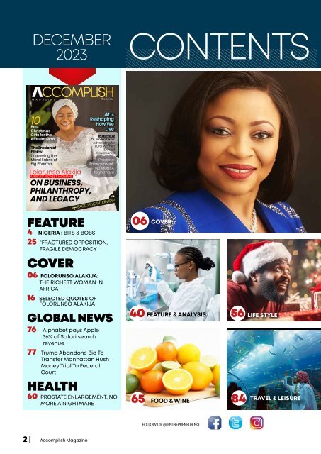 ACCOMPLISH MAGAZINE DEC 2023