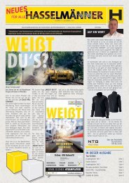 MAZ 10 MITARBEITERZEITUNG DER HASSELMANN UNTERNEHMENSGRUPPE - A COLAS RAIL COMPANY