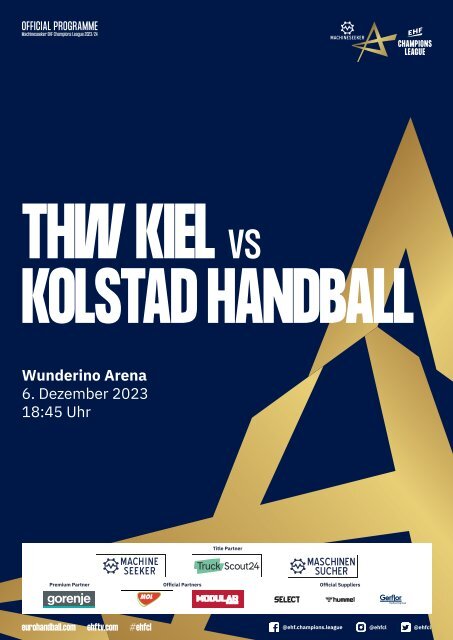ZEBRA Hallenheft THW Kiel vs. Kolstad Handball, 06.12.2023 in Kiel
