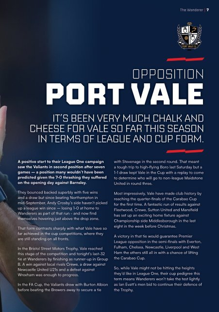 Bolton Wanderers vs Port Vale