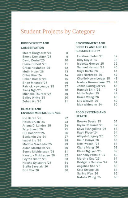 Environmental Internship Program - 2023 Booklet