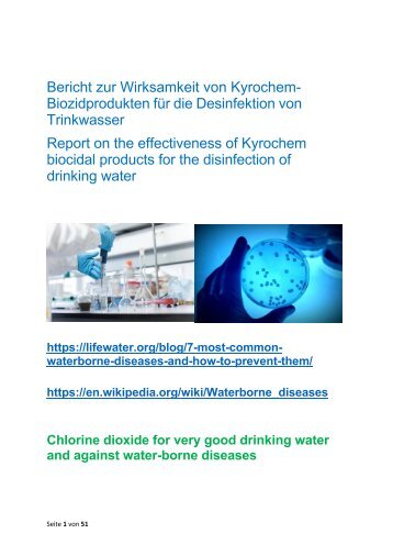 Wirksamkeit der Chlordioxidlösung ( CDL(CDS) Kyrozid II- Bericht-2023-12-04