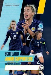 Scotland Women v England Junior Supporters Programme