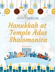 Hanukkah at  Temple Adas Shalomonica