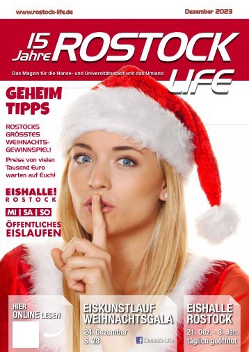 Rostock Life Weihnachtsausgabe mit großem Gewinnspiel. Viel Spaß beim lesen.