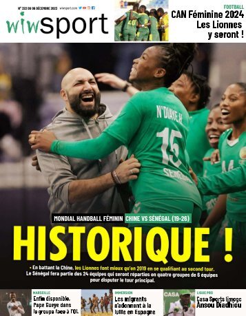 Journal wiwsport n322 - 06 décembre 2023