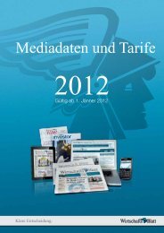 Mediadaten und Tarife - Wirtschaftsblatt