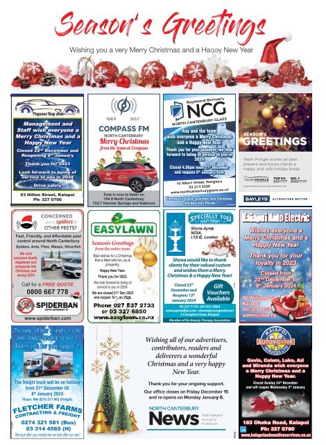 North Canterbury News: December 07, 2023