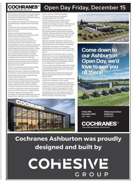 Ashburton Courier: December 07, 2023