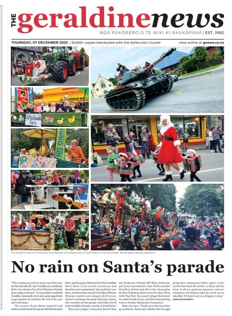 Ashburton Courier: December 07, 2023