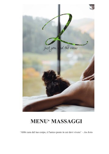 Menu Massaggi Inverno Latemar