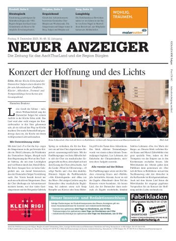 Neuer Anzeiger 8. Dezember 2023