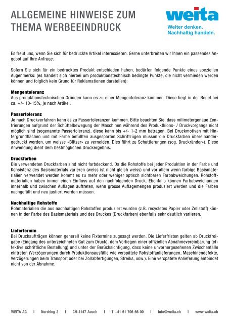 Formular Info Werbedruck